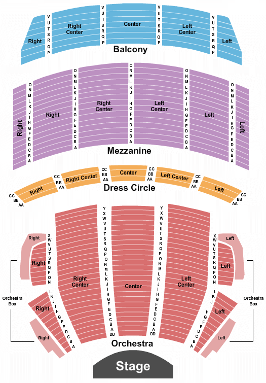 Citizens Bank Opera House Mamma Mia! Seating Chart
